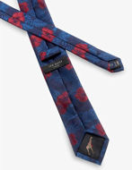 Picture of Ted Baker Floral Weave Navy Silk Tie