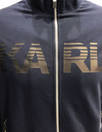 Picture of Karl Lagerfeld Logo Navy Zip Sweat Jacket