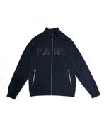 Picture of Karl Lagerfeld Logo Navy Zip Sweat Jacket