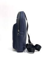 Picture of Karl Lagerfeld Navy Leather Crossbody Bag