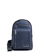 Picture of Karl Lagerfeld Navy Leather Crossbody Bag