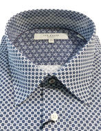 Picture of Ted Baker Endurance Geo Timeless Blue Stretch Shirt
