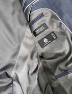 Picture of Studio Italia Slim Stretch Navy Grey Check Suit