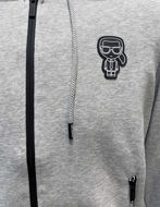 Picture of Karl Lagerfeld Grey Ikonik Hood Sweat Jacket