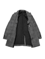 Picture of Karl Lagerfeld Paw Check Wool Overcoat
