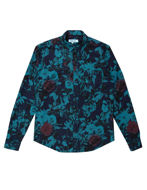 Picture of Pearly King Teal Brushed Cotton Floral Shirt