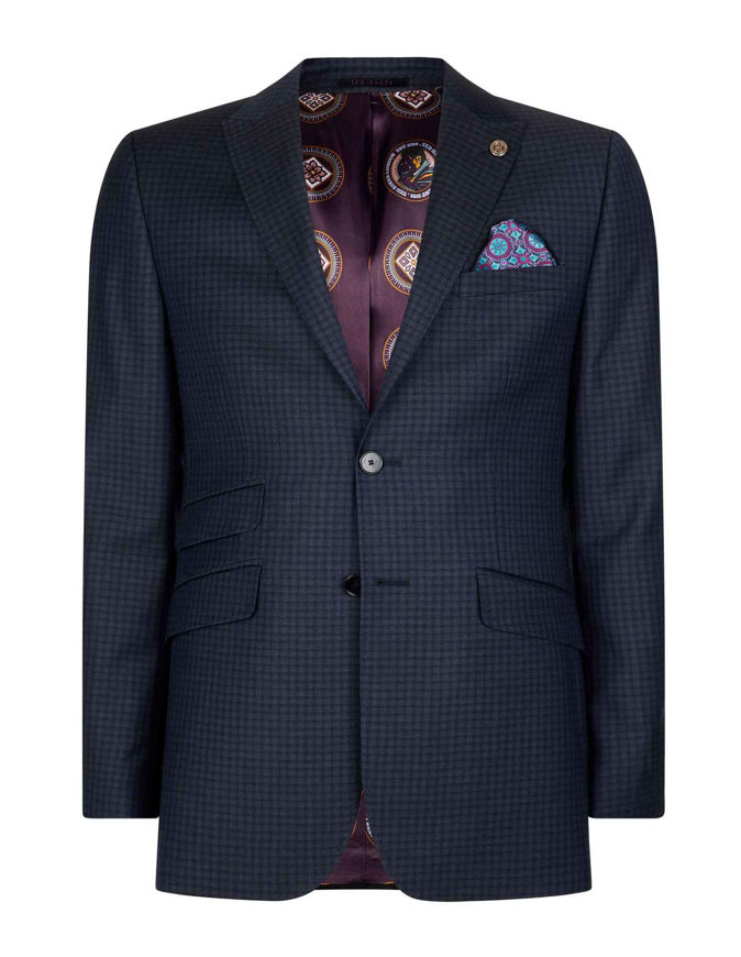 Picture of Ted Baker Square Check Navy Suit