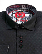 Picture of Au Noir Edwin Cotton Black Shirt
