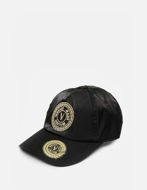 Picture of Versace Embroidered Logo Black Cap