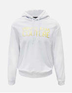Picture of Versace Logo Embossed White Hooded Sweat