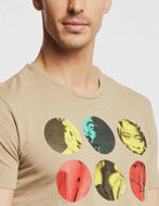 Picture of Gaudi Multi Colour Print Short Sleeve Tee