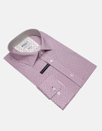 Picture of Brooksfield Real Motif Print Pink Stretch Shirt