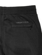 Picture of Karl Lagerfeld Black Mesh Sweatpant