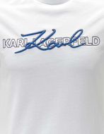 Picture of Karl Lagerfeld White embroidered tee