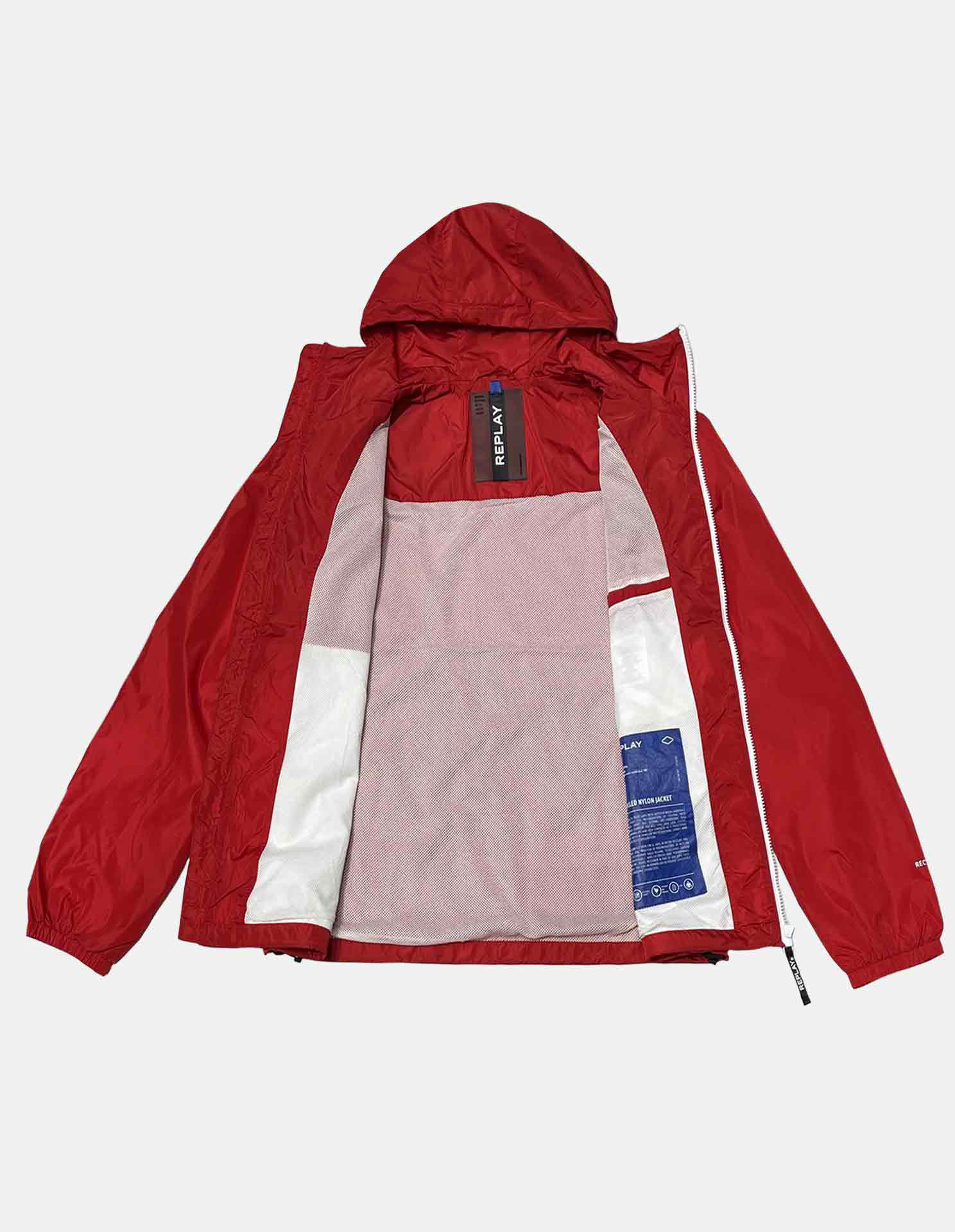 Replay Red Light Zip Rain Jacket - George Harrison | Designer Menswear ...