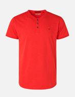 Picture of No Excess Button Collar Red Tee