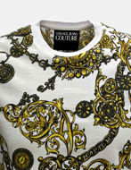 Picture of Versace White Regalia Baroque Print Slim Tee