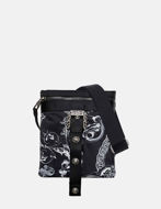 Picture of Versace B&W Regalia Logo Baroque Print Messenger Bag