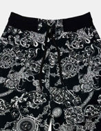 Picture of Versace Regalia Baroque Black & White Sweat Shorts