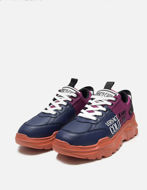 Picture of Versace Purple Contrast Speed Sneakers