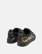 Picture of Versace Gold Baroque Court Sneakers
