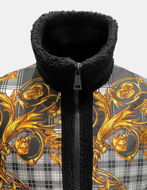 Picture of Versace Tartan Baroque Fleece Jacket