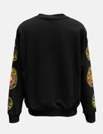 Picture of Versace Black Regalia Baroque Multicolored Print Oversized Sweatshirt