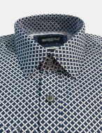 Picture of Brooksfield Check Print Luxe Shirt