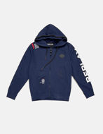 Picture of Replay Navy Logo Hooded Sweat Jacket