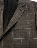 Picture of Karl Lagerfeld Charcoal Overcheck Suit