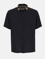 Picture of Versace Black Sun Coin Garland Regular Short Sleeve Shirt