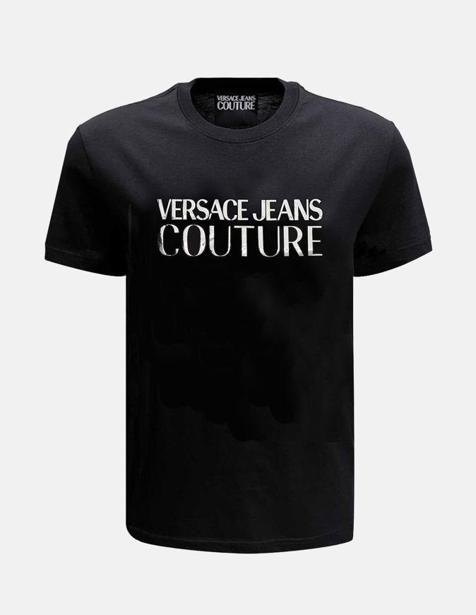 Picture of Versace Logo Mirror Slim Black Tee