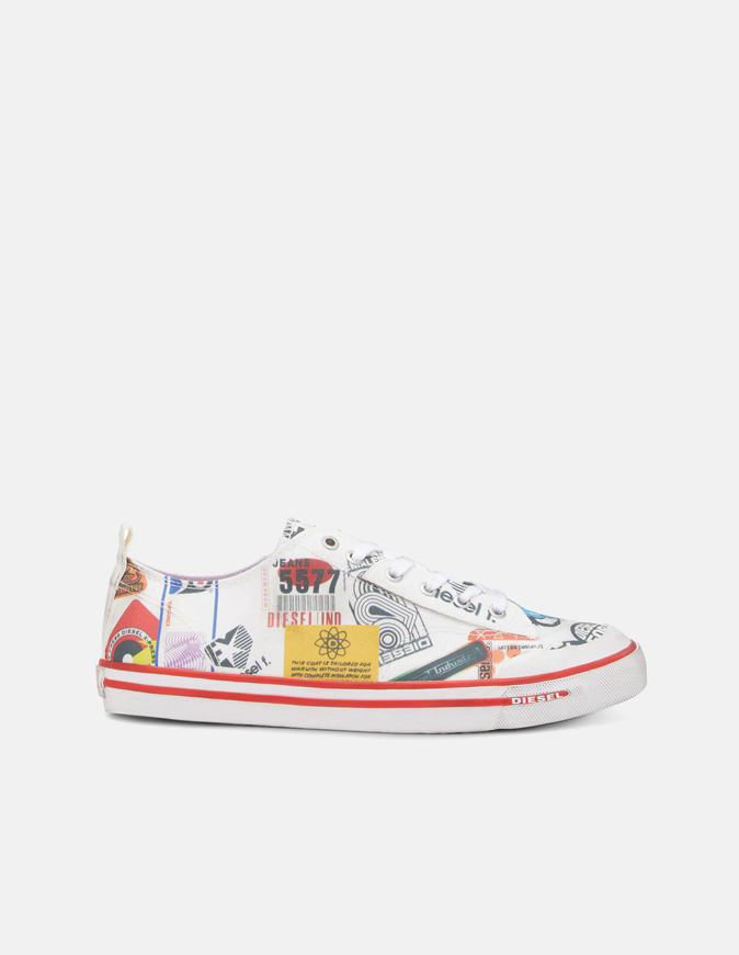 Picture of Diesel Canvas Print White Sneaker