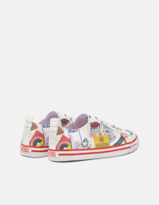 Picture of Diesel Canvas Print White Sneaker