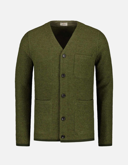Picture of Dstrezzed Olive Boucle Knit Cardigan