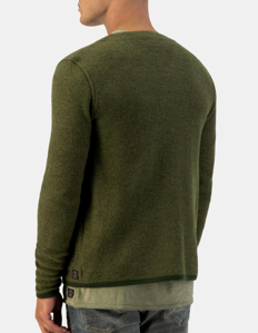 Picture of Dstrezzed Olive Boucle Knit Cardigan