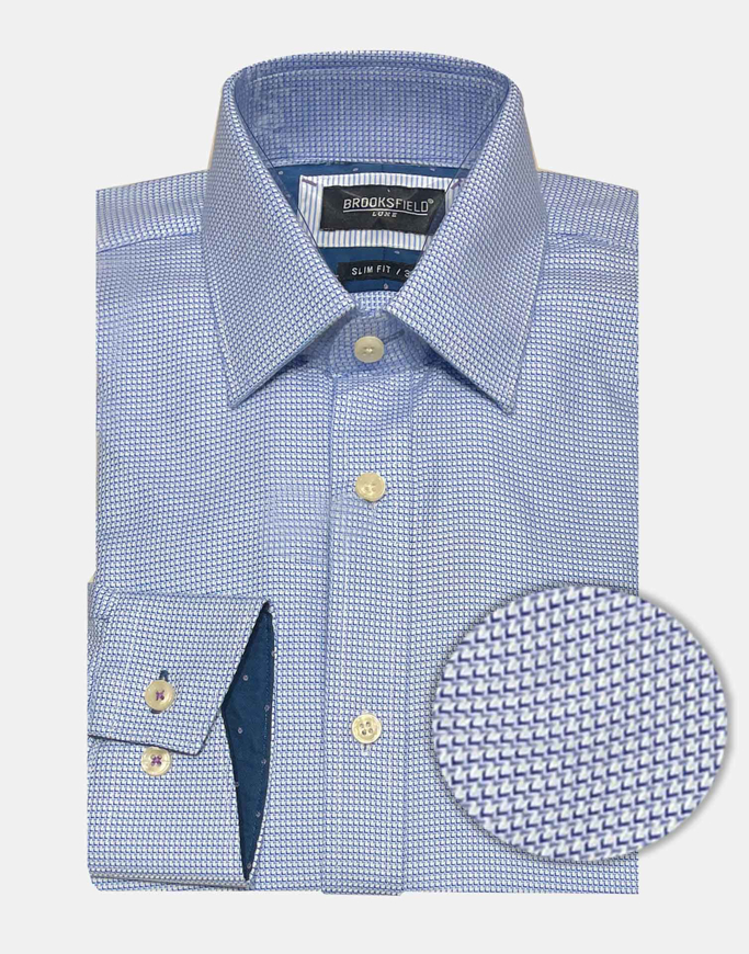 Picture of Brooksfield Blue Arrow Head Luxe Shirt