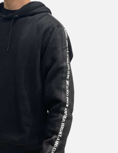Picture of Versace Logo Tape Hooded Sweatshirt