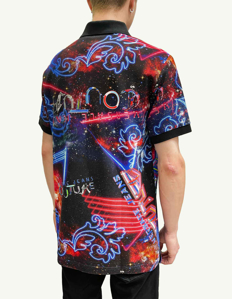 Picture of Versace Galaxy Print Regular Polo