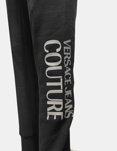 Picture of Versace Silver Logo Black Trackpants