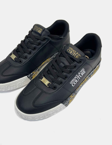 Picture of Versace Logo Black & White Sneakers