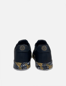 Picture of Versace Logo Black & White Sneakers