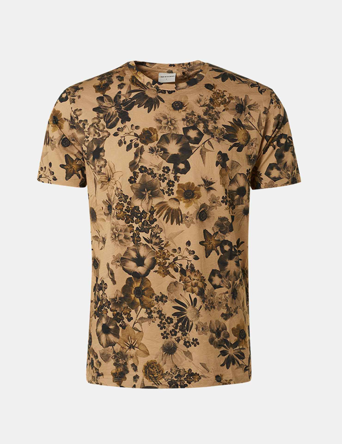 Picture of No Excess Mustard Floral Print S/S Tee