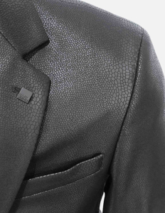 Picture of Karl Lagerfeld Textured Pleather Blazer