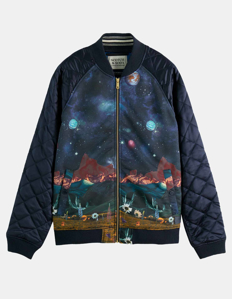 Picture of Scotch & Soda Space Print Bomber Jacket