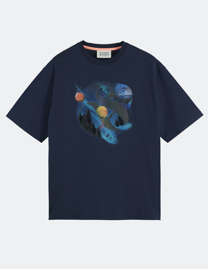Picture of Scotch & Soda Space Collage S/S Tee