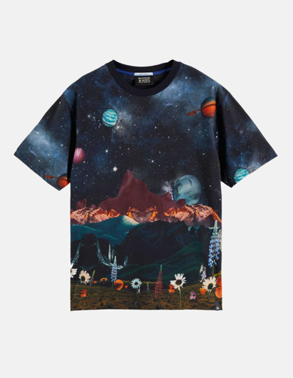Picture of Scotch & Soda Space Print S/S Tee