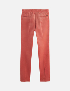 Picture of Scotch & Soda Red Drawstring Corduroy Pant