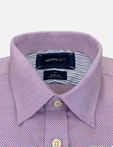 Picture of Brooksfield Pink Dobby Slim Shirt