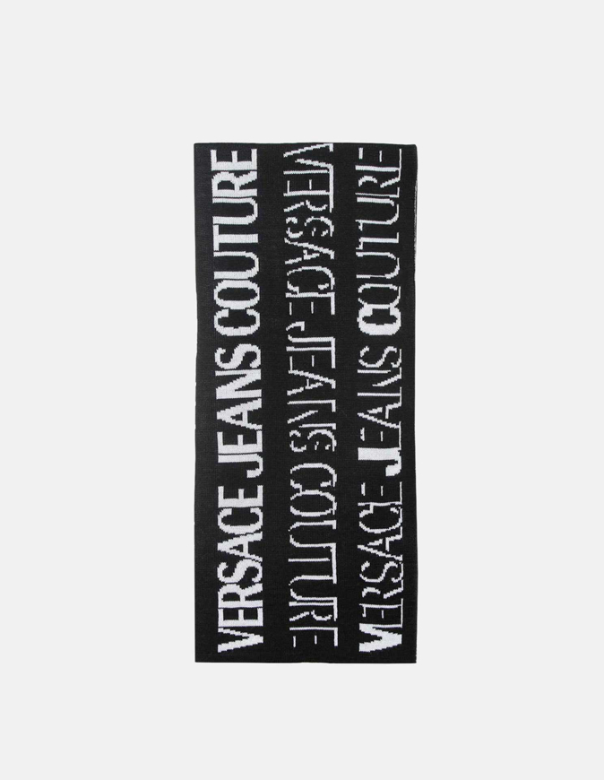 Picture of Versace Black & White Logo Scarf